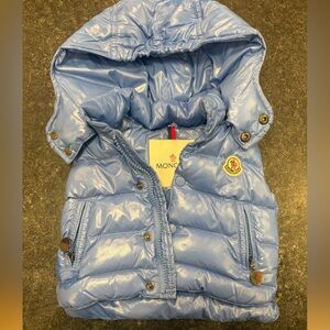 Moncler Light Blue Baby Puffer Vest
